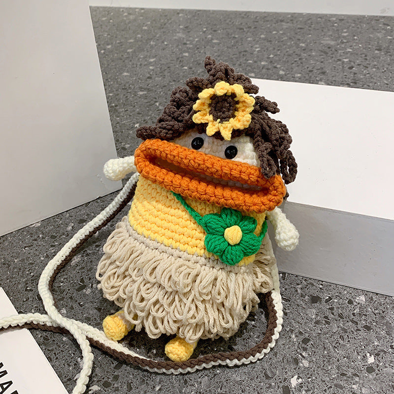 Carry Your Essentials in Style with Handmade Knitted Crossbody Bag