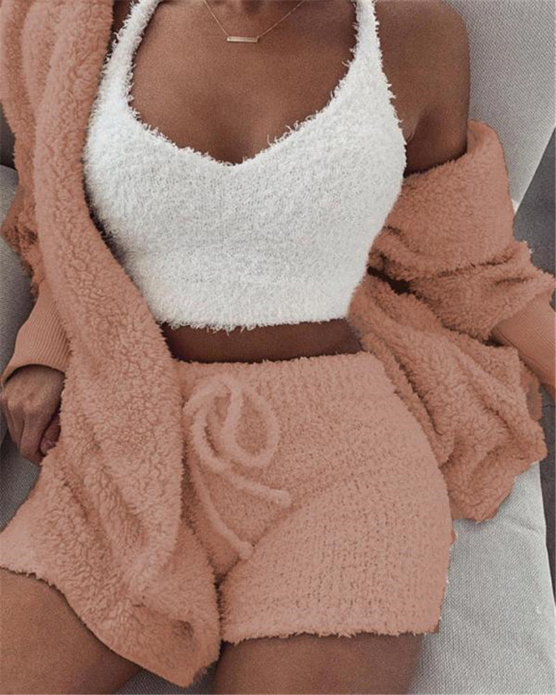Relax in Style: 3-Piece Lounge & Sleepwear Set