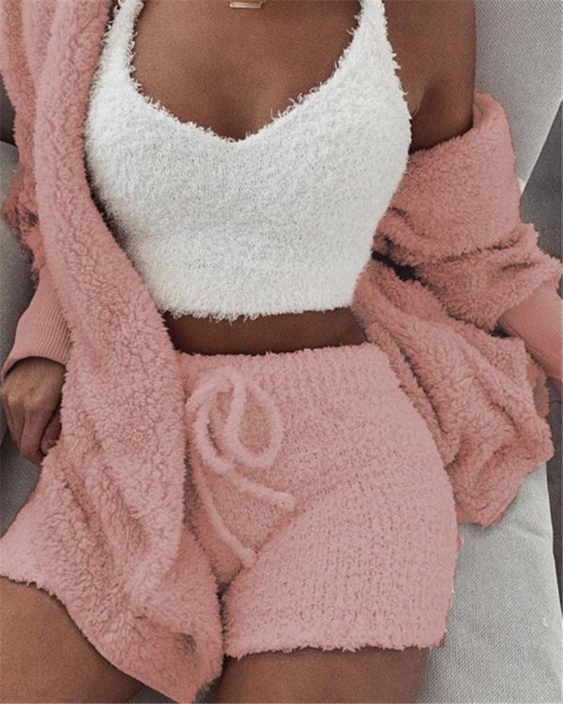 Relax in Style: 3-Piece Lounge & Sleepwear Set