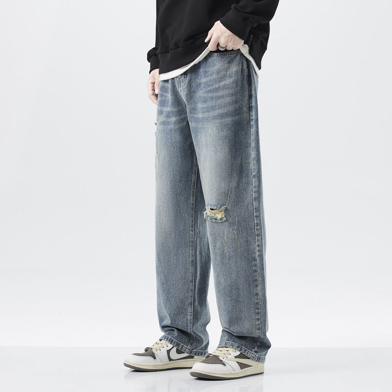 Classic Vintage Straight-Leg Jeans – Everyday Cool Style