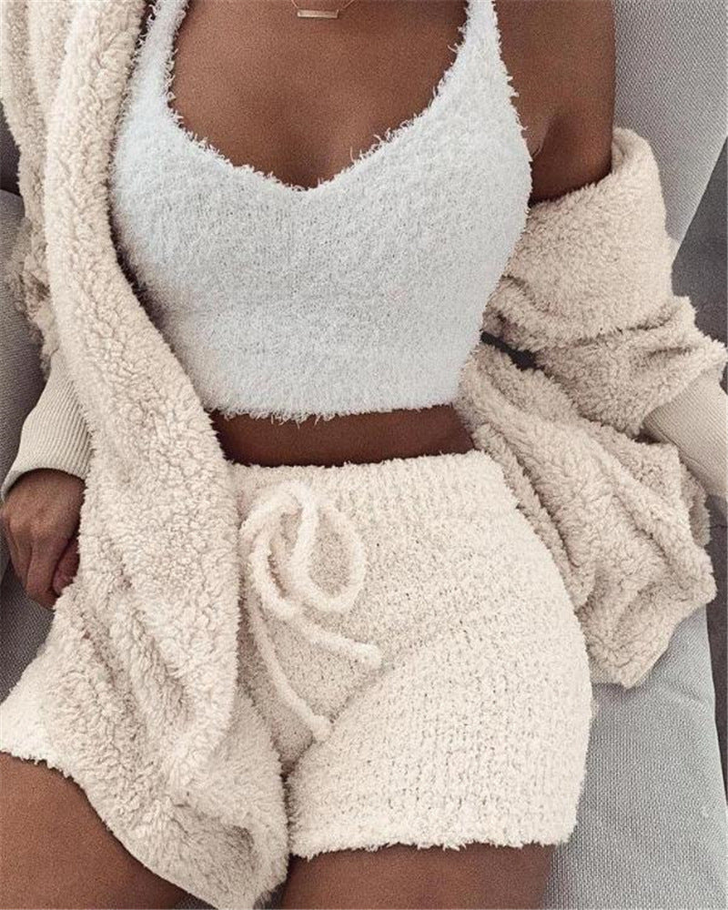 Relax in Style: 3-Piece Lounge & Sleepwear Set