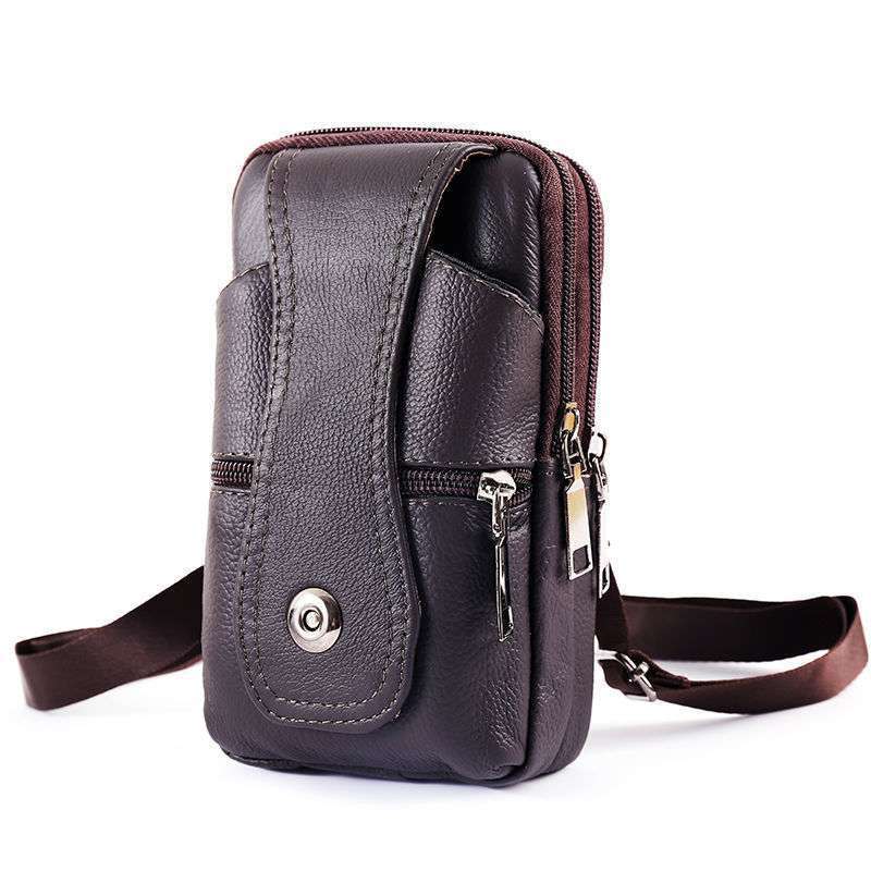 Sleek Leather Crossbody Bag for Your Phone and Essentials