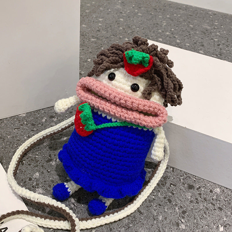 Carry Your Essentials in Style with Handmade Knitted Crossbody Bag