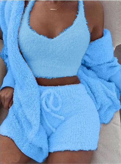 Relax in Style: 3-Piece Lounge & Sleepwear Set