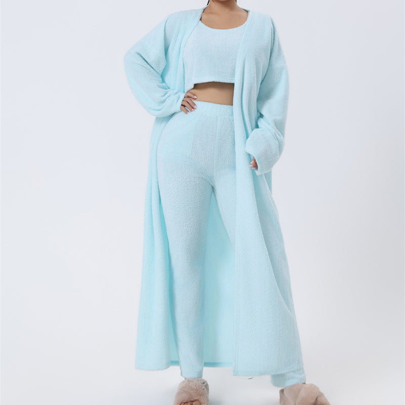 Stay Warm & Cute in This 3-Piece Pajama Set