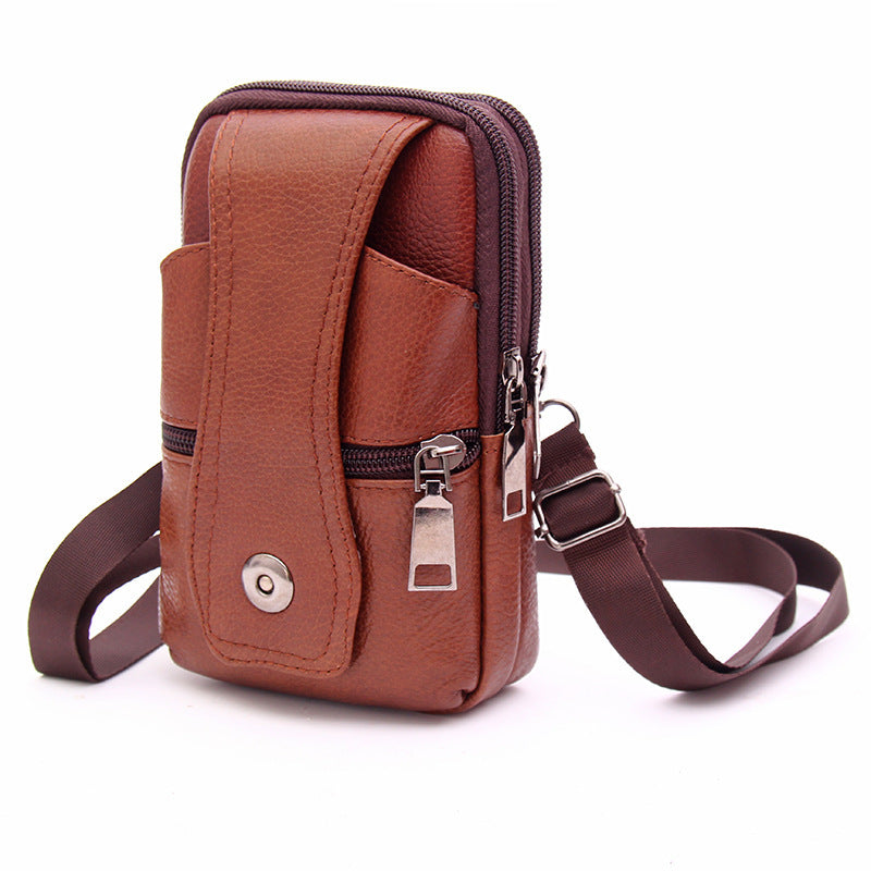 Sleek Leather Crossbody Bag for Your Phone and Essentials