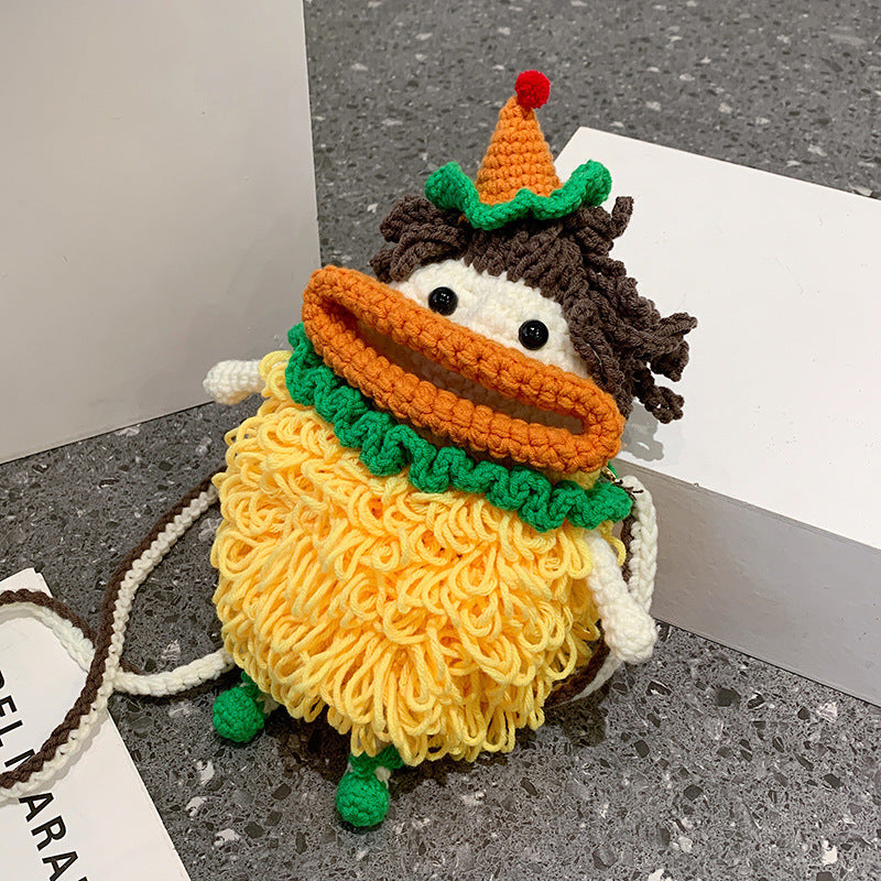 Carry Your Essentials in Style with Handmade Knitted Crossbody Bag