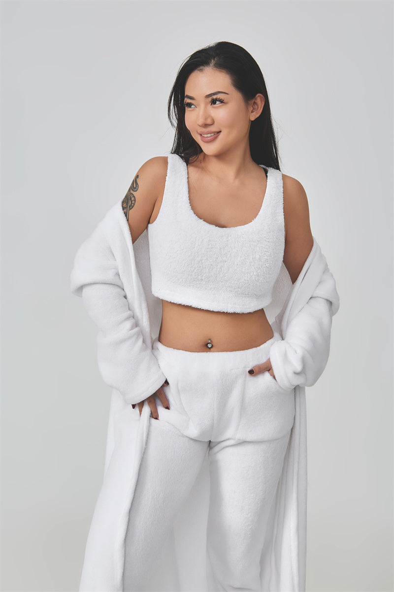 Stay Warm & Cute in This 3-Piece Pajama Set