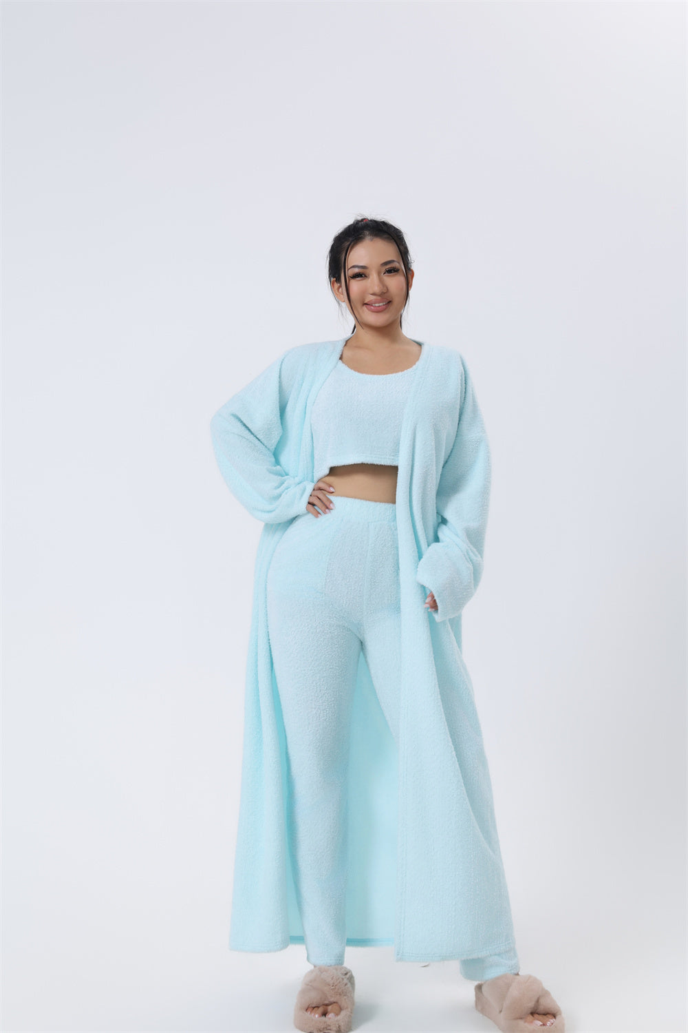 Stay Warm & Cute in This 3-Piece Pajama Set