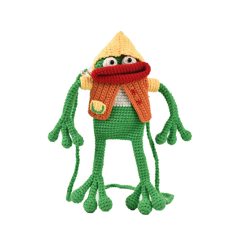 Carry Your Essentials in Style with Handmade Knitted Crossbody Bag